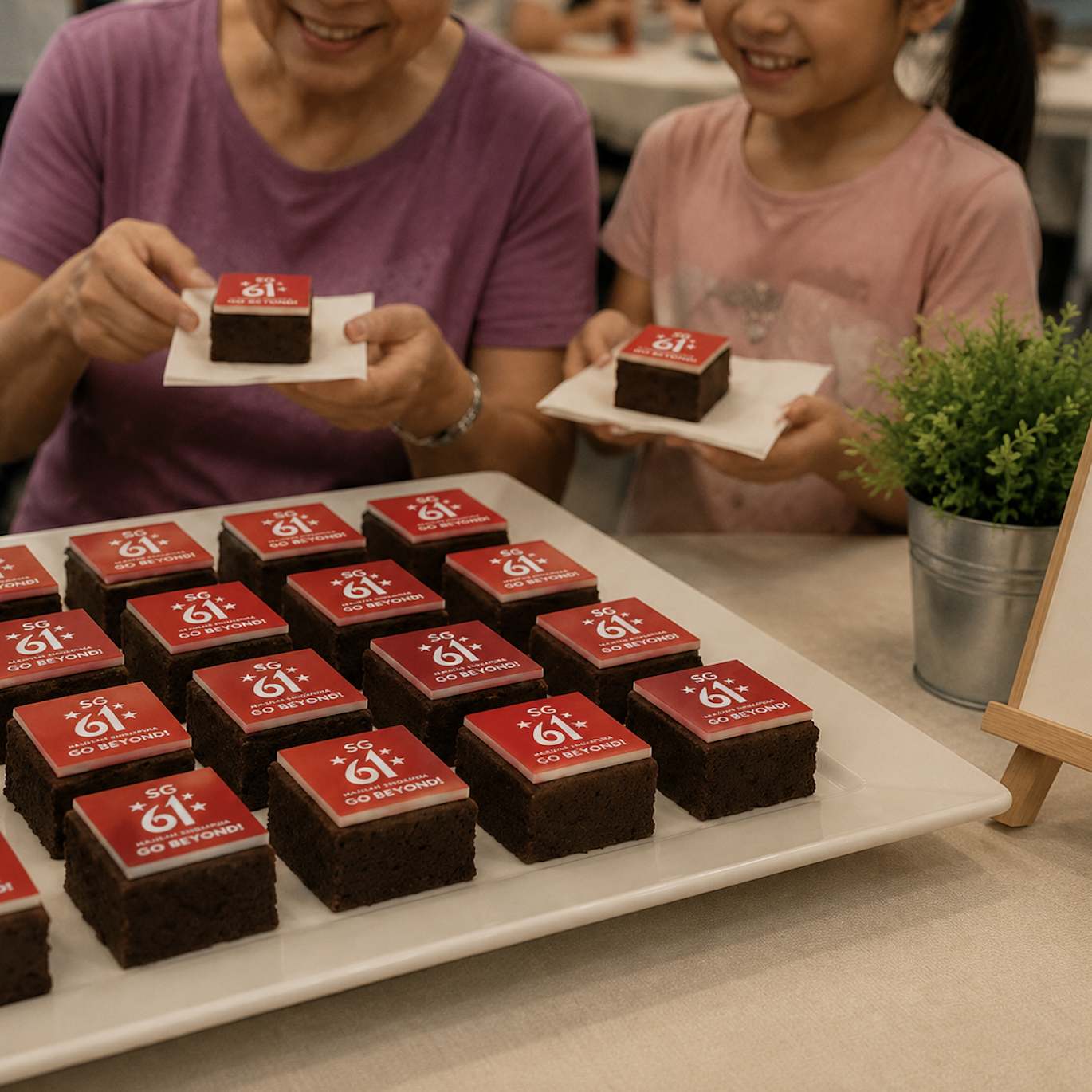 National Day dessert spread customised for Singapore organisation